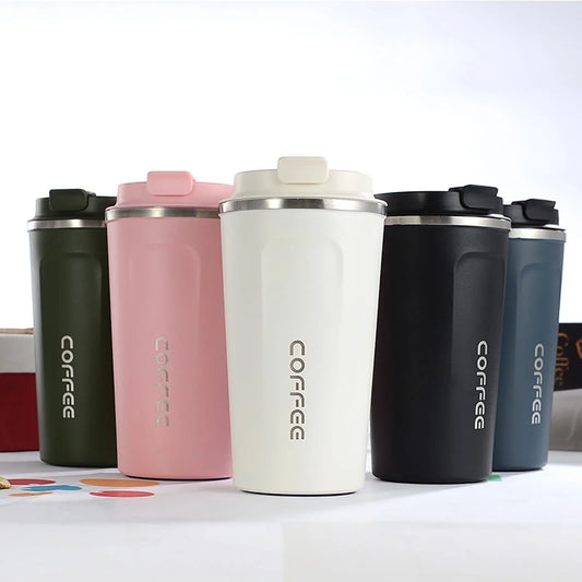 380/510ML Stainless Steel Coffee Mug Sports Water Bottles Keeps Cold and Heat Thermal Mug Tumbler Thermo Bottle Vacuum Flask