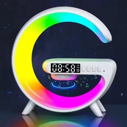 3-in-1 Magnetic Wireless Charger with Dynamic RGB Lighting & Bluetooth Speaker – For iPhone, Samsung, Huawei, Xiaomi, and More