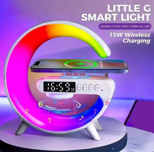 3-in-1 Magnetic Wireless Charger with Dynamic RGB Lighting & Bluetooth Speaker – For iPhone, Samsung, Huawei, Xiaomi, and More