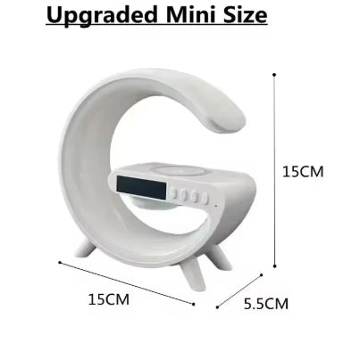 3-in-1 Magnetic Wireless Charger with Dynamic RGB Lighting & Bluetooth Speaker – For iPhone, Samsung, Huawei, Xiaomi, and More